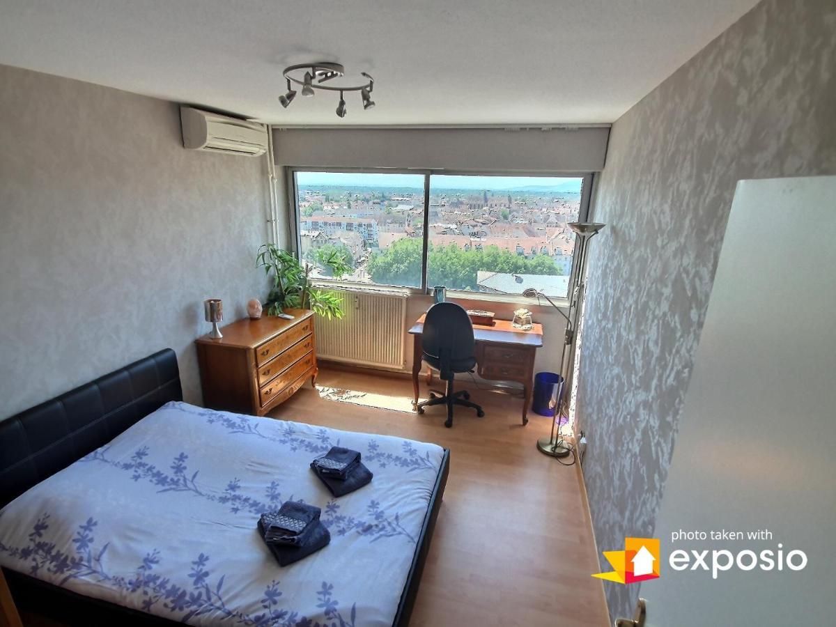 Bel Appartement Avec Vue Splendide Sur Toute La Ville De Colmar - Parking Gratuit المظهر الخارجي الصورة