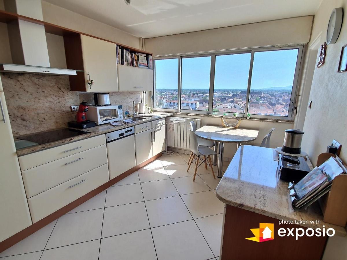 Bel Appartement Avec Vue Splendide Sur Toute La Ville De Colmar - Parking Gratuit المظهر الخارجي الصورة