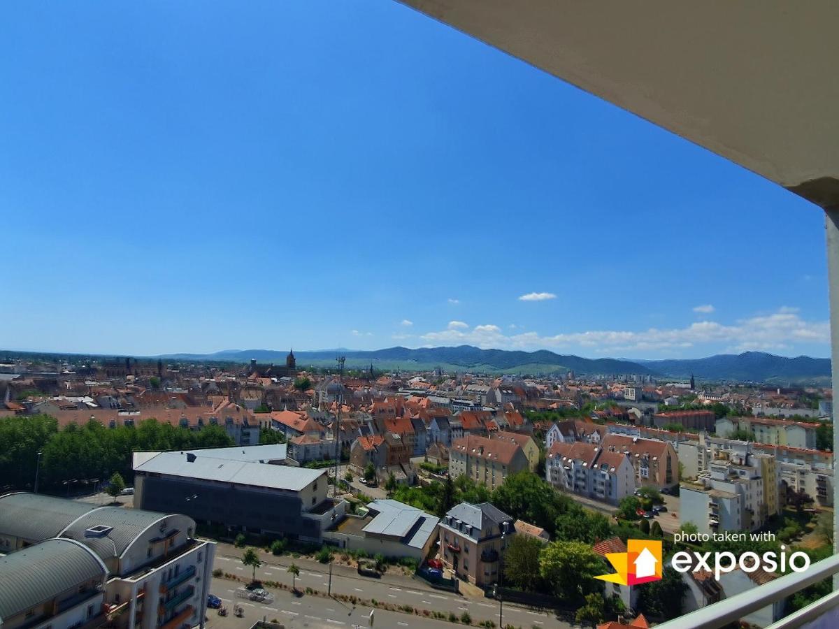 Bel Appartement Avec Vue Splendide Sur Toute La Ville De Colmar - Parking Gratuit المظهر الخارجي الصورة