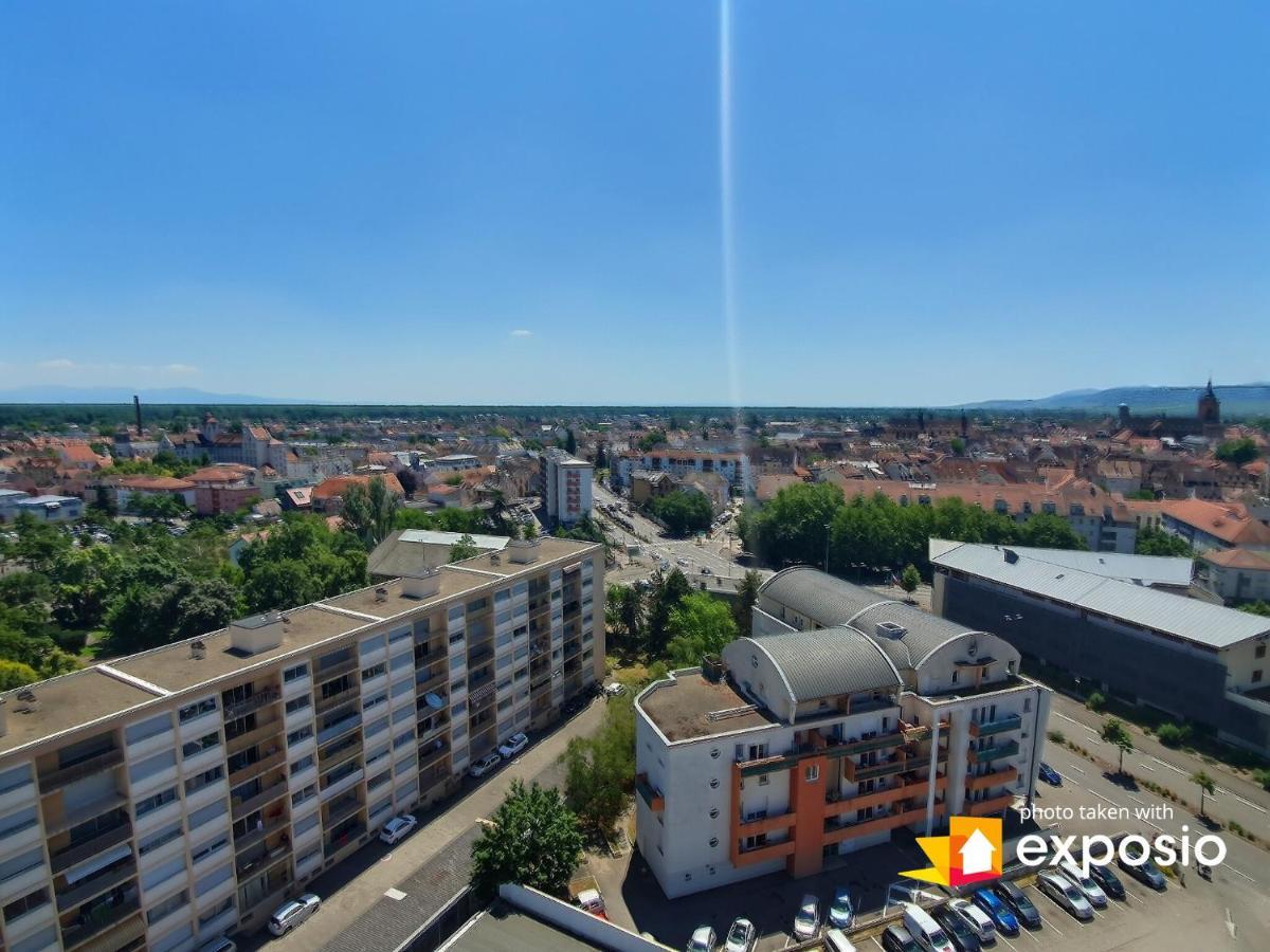 Bel Appartement Avec Vue Splendide Sur Toute La Ville De Colmar - Parking Gratuit المظهر الخارجي الصورة